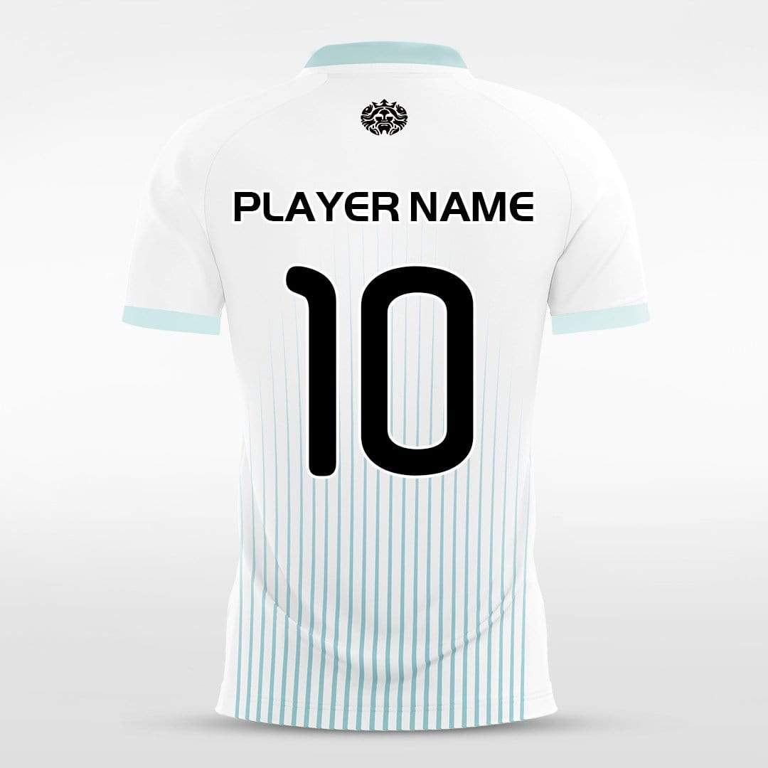 White Custom Soccer Uniform