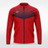 Red Historic Babylon Full-Zip Jacket Design