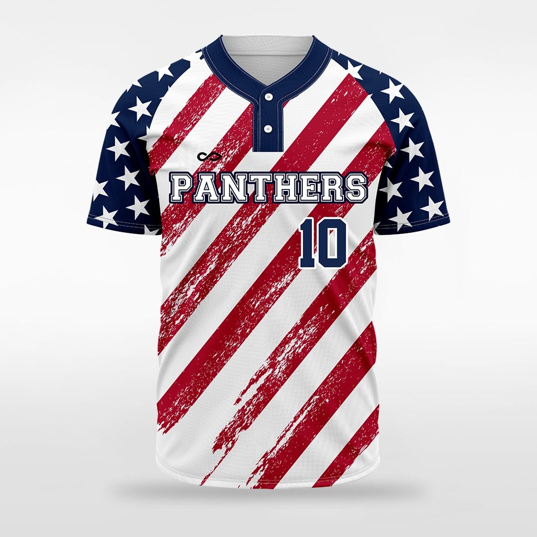 Patriot II Button Baseball Jersey