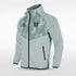 Grey Light Speed Customized Full-Zip Jacket Design