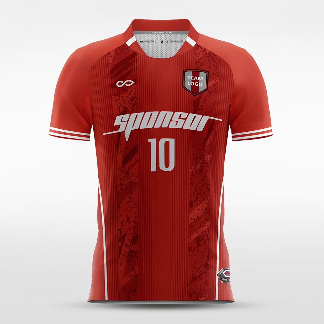 Red Crash Soccer Jersey