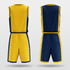 Yellow&Blue Reversible Basketball Jersey