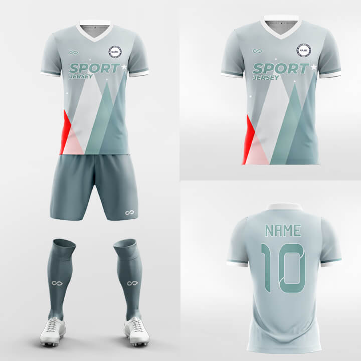 blue sleeve soccer jersey kit