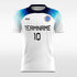 kids soccer jerseys blue and white
