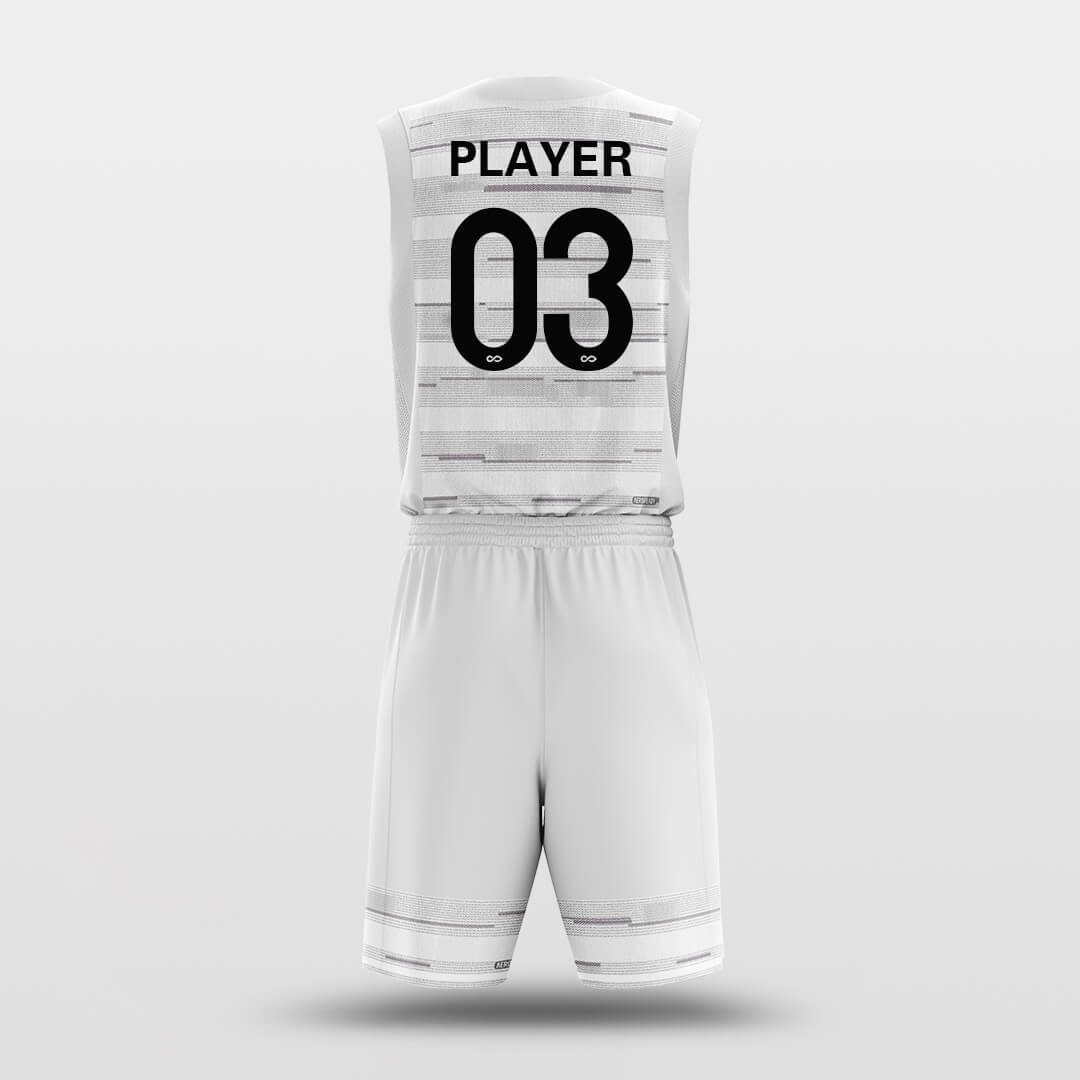 White Stripe Basketball Jerseys