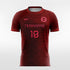 Red stripe soccer jerseys for women