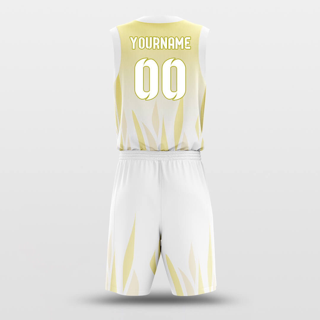 yellow custom basketball jersey