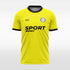 yellow custom soccer jersey